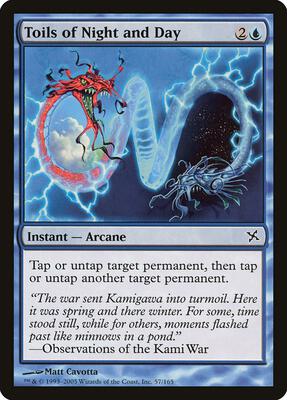 Toils of Night and Day card from Betrayers of Kamigawa