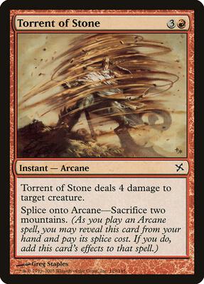 Torrent of Stone card from Betrayers of Kamigawa