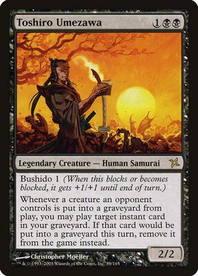 Toshiro Umezawa card from Betrayers of Kamigawa