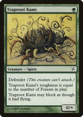 Traproot Kami card from Betrayers of Kamigawa