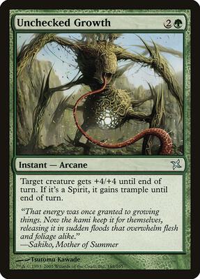Unchecked Growth card from Betrayers of Kamigawa