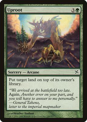Uproot card from Betrayers of Kamigawa