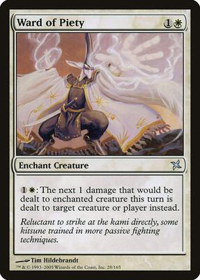 Ward of Piety card from Betrayers of Kamigawa