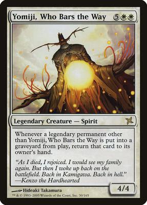 Yomiji, Who Bars the Way card from Betrayers of Kamigawa