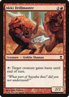 Akki Drillmaster card from Saviors of Kamigawa