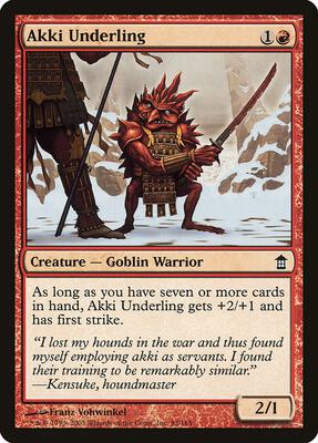 Akki Underling card from Saviors of Kamigawa