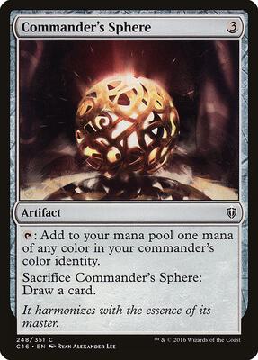 Commander's Sphere card from Commander 2016