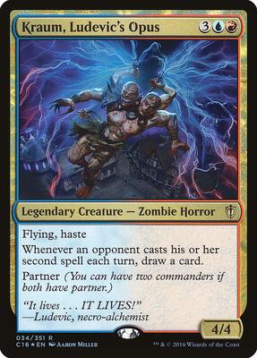 Kraum, Ludevic's Opus card from Commander 2016