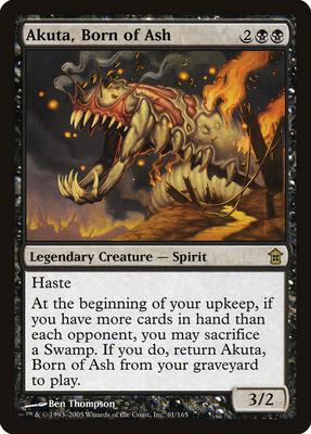 Akuta, Born of Ash card from Saviors of Kamigawa