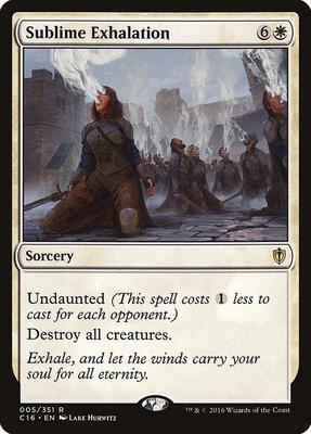 Sublime Exhalation card from Commander 2016