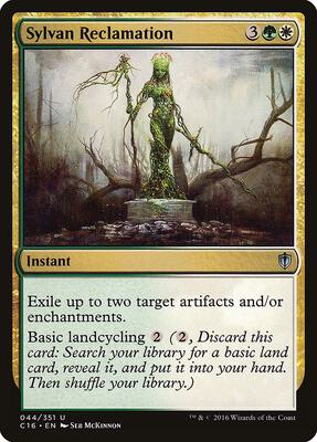 Sylvan Reclamation card from Commander 2016