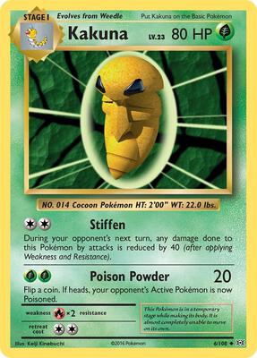 Kakuna card from XY - Evolutions