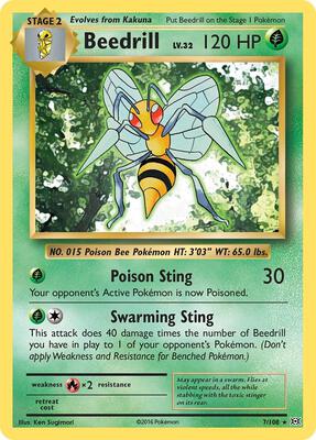 Beedrill card from XY - Evolutions