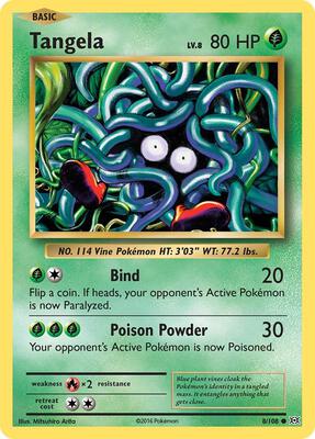 Tangela card from XY - Evolutions