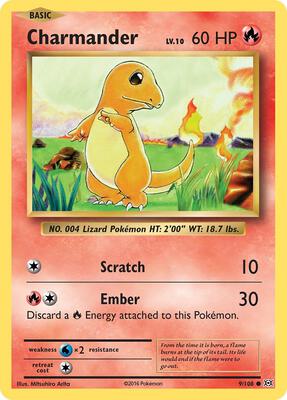 Charmander card from XY - Evolutions