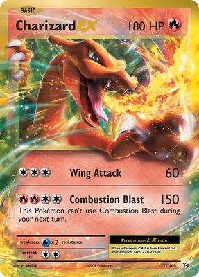 Charizard EX card from XY - Evolutions