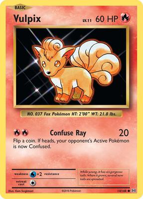 Vulpix card from XY - Evolutions
