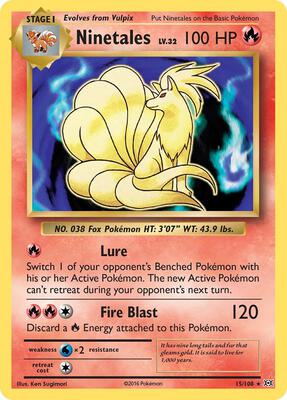 Ninetales card from XY - Evolutions