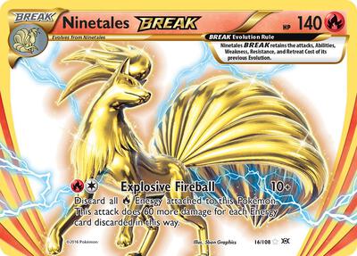 Ninetales BREAK card from XY - Evolutions
