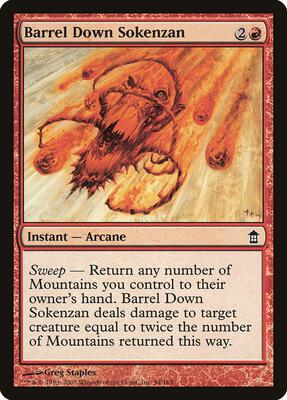Barrel Down Sokenzan card from Saviors of Kamigawa