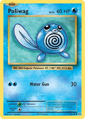 Poliwag card from XY - Evolutions