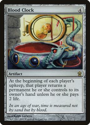 Blood Clock card from Saviors of Kamigawa