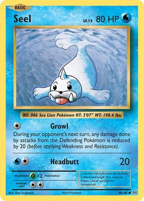Seel card from XY - Evolutions