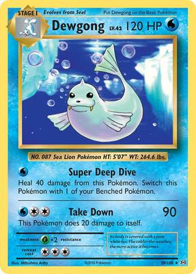 Dewgong card from XY - Evolutions
