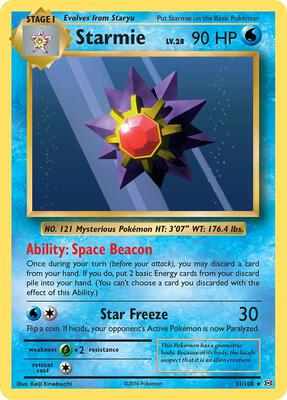Starmie card from XY - Evolutions