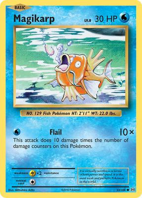 Magikarp card from XY - Evolutions