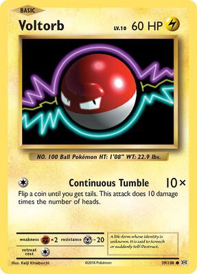 Voltorb card from XY - Evolutions