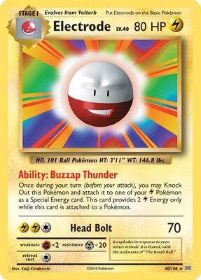 Electrode card from XY - Evolutions