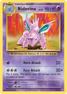 Nidorino card from XY - Evolutions