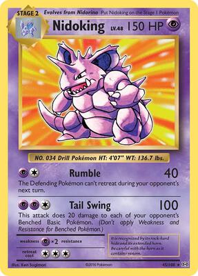 Nidoking card from XY - Evolutions