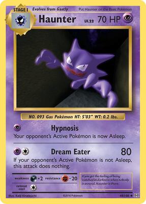 Haunter card from XY - Evolutions