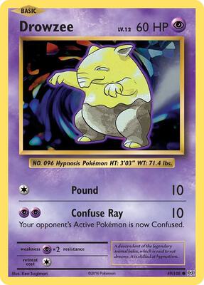 Drowzee card from XY - Evolutions