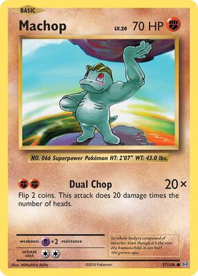 Machop card from XY - Evolutions