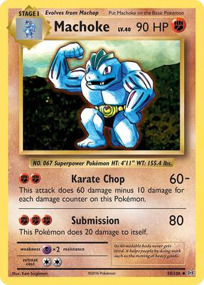 Machoke card from XY - Evolutions