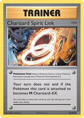 Charizard Spirit Link card from XY - Evolutions