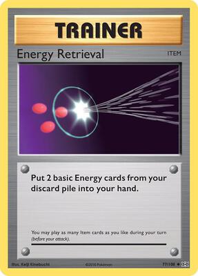 Energy Retrieval card from XY - Evolutions