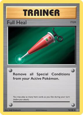 Full Heal card from XY - Evolutions