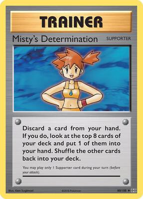 Misty's Determination card from XY - Evolutions