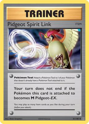Pidgeot Spirit Link card from XY - Evolutions