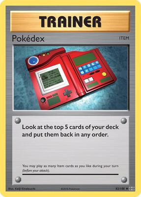 Pokedex card from XY - Evolutions