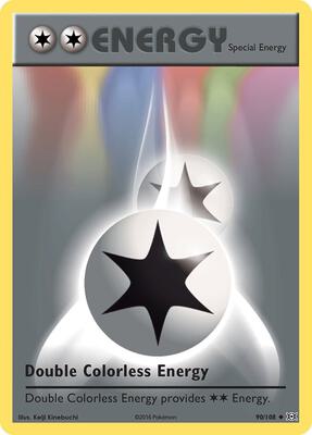 Double Colorless Energy card from XY - Evolutions