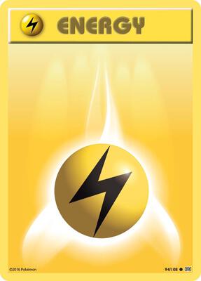 Lightning Energy card from XY - Evolutions