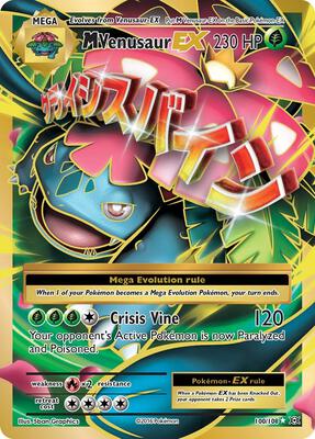 M Venusaur EX (Full Art) card from XY - Evolutions