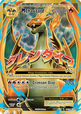 M Charizard EX (Full Art) card from XY - Evolutions