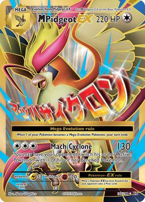 M Pidgeot EX (Full Art) card from XY - Evolutions