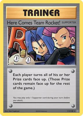 Here Comes Team Rocket! card from XY - Evolutions